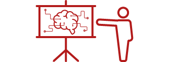 An image of presentation and critical thinking icon